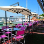 Umbrellas installed by Miami Awning Co