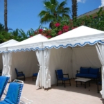 Cabanas – Resort Cabanas – Poolside Model for the Doral resort – Miami Awning Co