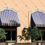Awnings – commercial – custom striped – Miami Awning Co (1)
