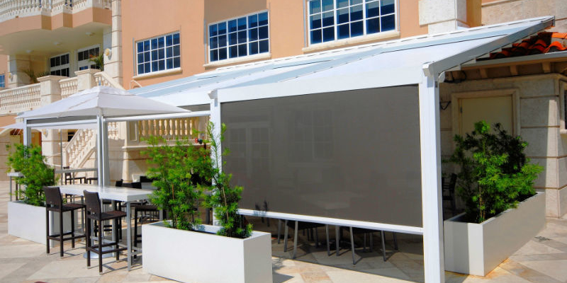Roll Down Curtains & Screens - Miami Awning Company