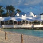 Custom Canopy – Radiused wave style at the Cap Juluca Resort – Miami Awning