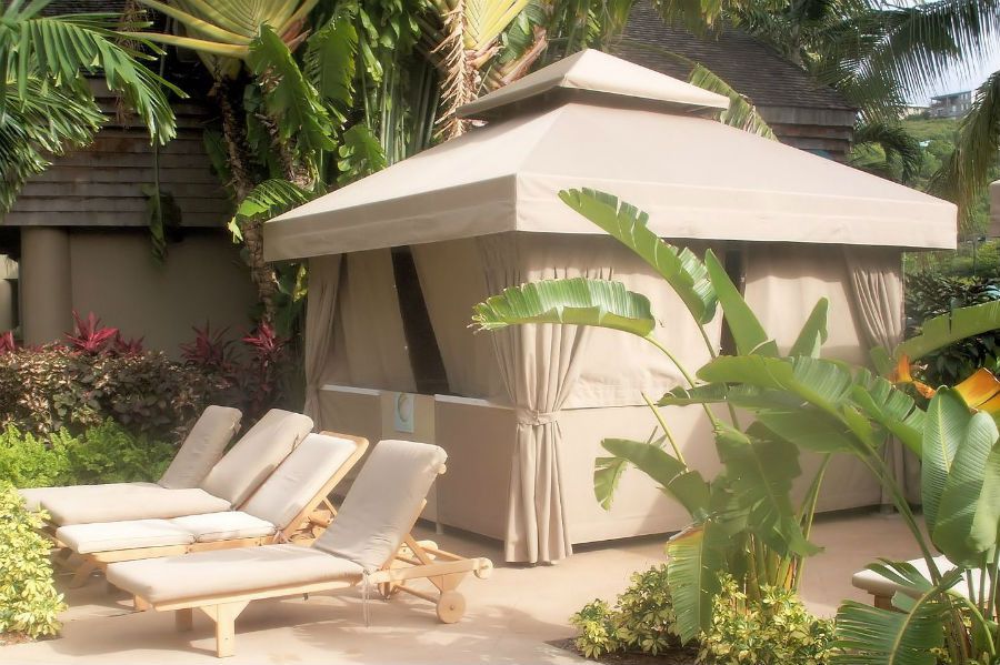 Cabanas – Resort Cabanas – Poolside model – Miami Awning Co