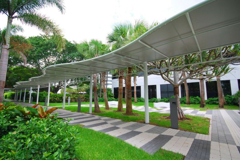 Commercial Walkway Canopy – Project Design Center of the Americas – Miami Awning Co (1)