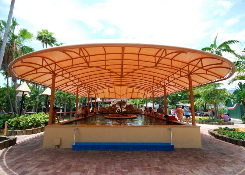 Custom Canopy for Stingray exhibit at the Miami Seaquaquarium – Miami Awning (2)