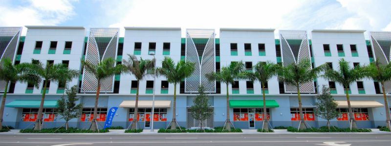 Miami Awning Company – Marlins Stadium Parking Garage – Commercial Awnings (1)