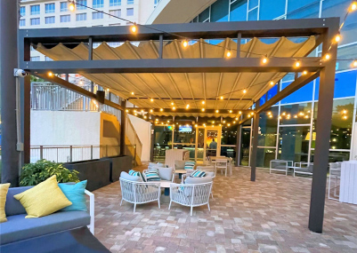 Hyatt Retractable Canopy Pergola