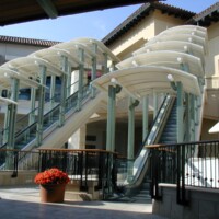 Commercial Custom Escalator Awnings - Merrick Park - Coral Gables, FL village-of-merrick-park-escalator-canopies