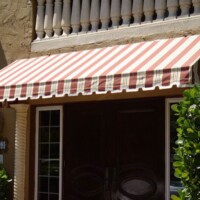 Residential Awning - Miami, FL awnings-residential-lean-to-style-with-applique-coral-gables-fl-miami-awning