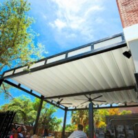 Retractable Patio Canopy - Brooklyn Water Bagel - Fort. Lauderdale, FL retractable-corradi-restaurant-canopy