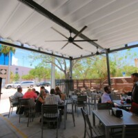 Retractable Patio Canopy - Brooklyn Water Bagel - Fort. Lauderdale, FL retractable-corradi-restaurant-canopy