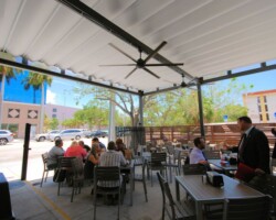 Retractable Patio Canopy - Brooklyn Water Bagel - Fort. Lauderdale, FL retractable-corradi-restaurant-canopy