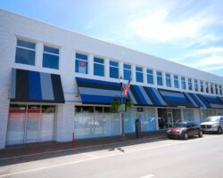 Custom Commercial Awnings - The Engle Building - Miami, FL engle-building-commercial-awnings