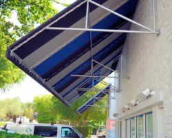 Custom Commercial Awnings - The Engle Building - Miami, FL engle-building-commercial-awnings