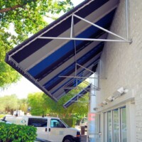 Custom Commercial Awnings - The Engle Building - Miami, FL engle-building-commercial-awnings