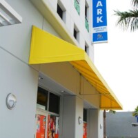 Commercial Awnings - Marlins Stadium Parking Garage