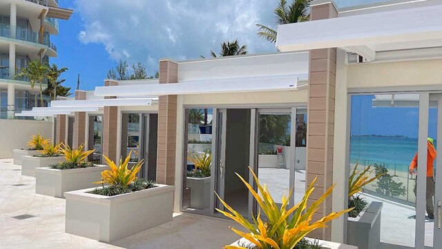 The Watermark Retractable Awning by Miami Awning